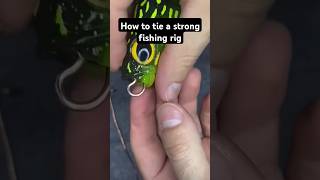 How to tie a strong fishing rig fishinglife fishtank fisherman fishvideo river aquarium fish [upl. by Ycak]