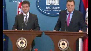 Pres konferencija Dodik  Lajčak [upl. by Brade]