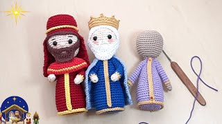 🤴 REYES MAGOS A MIGURUMIS  TUTORIAL PASO A PASO  TERCERA PARTE  🤴 [upl. by Presber774]