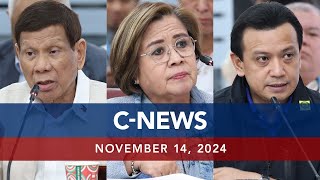 UNTV CNEWS  November 14 2024 [upl. by Ennirok361]