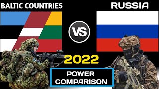 Baltic countries vs Russia Military Power Comparison 2022  Russia vs Baltic country  Russia [upl. by Haniraz]