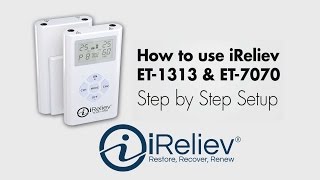 How to use iRelievs TENS EMS System [upl. by Nitsua]