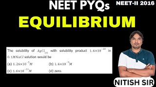 The solubility of AgCls with solubility product 16×1010 in 01MNaCl solution would be [upl. by Otecina461]