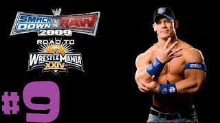 LOCKER ROOM BRAWL  Smackdown VS Raw 2009 John Cena Road To Wrestlemania Ep 9 [upl. by Zared]