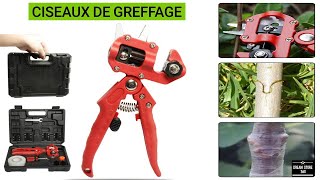 sécateur de greffage professionnel pour arbres fruitiers  Ciseaux Greffage [upl. by Erasaec289]