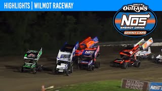 World of Outlaws NOS Energy Drink Sprint Cars  Wilmot Raceway  July 12 2024  HIGHLIGHTS [upl. by Ayvid301]