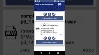 How to convert Mp3 To Wav On Android [upl. by Irrehc]