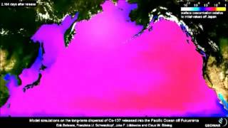 Fukushima pacific ocean cesium 10year projection 5282013  Organic Slant [upl. by Shani837]