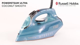 Powersteam Ultra Coconut Smooth Iron  2643056  Russell Hobbs [upl. by Yenmor]