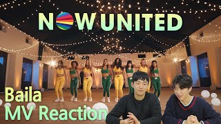 🌎 korean reaction to now united – Baila now united mv reaction [upl. by Leakim529]