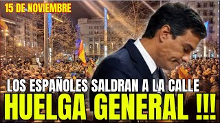 España Convoca Huelga General para Exigir la Dimisión de Pedro Sánchez [upl. by Bora671]