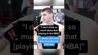 This Nikola Jokic interview from 2014 🤯 via DraftExpress shorts [upl. by Feeley]