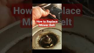 How to Replace Lawn Mower Belt Zero Turn Poulan Pro PX46Z [upl. by Aicenat873]