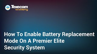 How To Enable Battery Replacement Mode On A Texecom Premier Elite Security System [upl. by Vincenz851]