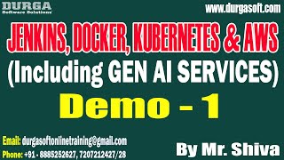 JENKINS DOCKER KUBERNETES amp AWS tutorials  Demo  1  by Mr Shiva On 20082024 8AM IST [upl. by Nimaynib]