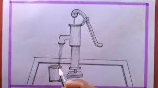 How To Draw Tube Well EasyTube well DiagramDrawing Tube Well Easy [upl. by Phelan]