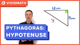 Pythagoras Theorem  Find Hypotenuse  VividMathcom [upl. by Robma]