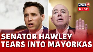 Israel Vs Hamas  Hawley Questions Mayorkas On Revoking ProHamas Students Visas  US News LIVE [upl. by Tucker]