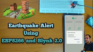 DIY Earthquake Alert System with Vibration Sensor and Blynk IoT  Blynk IoT Projects [upl. by Shishko]