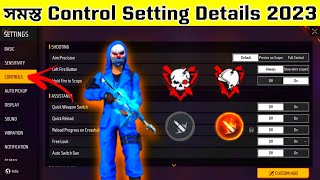 Free Fire Control Setting Full Details 2023  Control Setting Full Details Bangla 2023  Pro Setting [upl. by Sullivan]