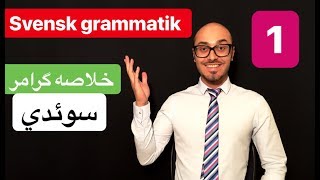 Svensk grammatik 1  svenska persiska  گرامرزبان سوئدي [upl. by Alram]