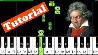 5ta Sinfonia de Beethoven en Piano 🎹 Tutorial  FACIL [upl. by Ecille462]