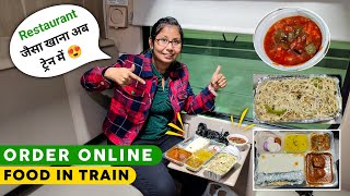 RailRestro Nonveg Food in Train How To Order Online food in Train  3rd Economy Coach Journey [upl. by Avrom]