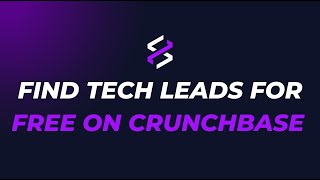 Find Tech Companies Data with Crunchbase for FREE [upl. by Moht]