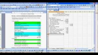 Cost of Goods Manufactured and Income Statement Samplemp4 [upl. by Vastah244]