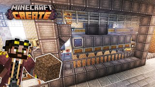 I built a MUD amp DIRT FARM in Minecraft Create Mod [upl. by Akieluz583]