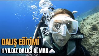 1 Yıldız CMAS Dalıcı eğitimi  18 Metreye daldık  Fethiye scubadiving [upl. by Kassity]