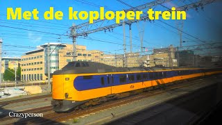 Met de trein van Utrecht Centraal richting Gouda NS ICMm Koploper [upl. by Ifok]