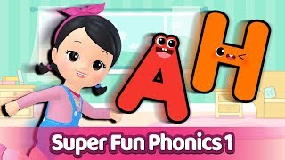 Super Fun Phonics A to H  Alphabet song [upl. by Starbuck]