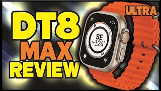 Smartwatch DT8 ULTRA MAX com Tela GIGANTE BÚSSOLA e LOJA de APPS  REVIEW DETALHADO [upl. by Laius608]