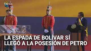 La primera orden de Petro Llevaron la espada de Bolívar a la toma de posesión [upl. by Kcarb]