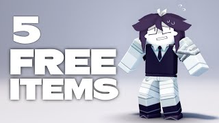 HURRY GET 5 FREE ROBLOX ITEMS🤩 2024 [upl. by Seyler]