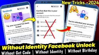 Facebook your account has been locked get started 2024  Facebook account lock how to unlock [upl. by Ahsitniuq]