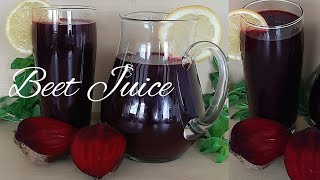 Easy Beet Juice Recipe  No Added Sugar [upl. by Aerdnua]