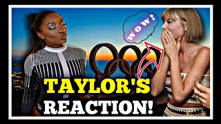 TAYLOR SWIFT REACTS TO SIMONE BILESS EPIC NOD AT THE OLYMPICS [upl. by Gnos]