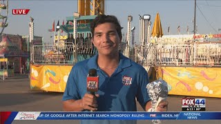 Meteorologist Zavian Colón Live Shot at the Heart O Texas Fair [upl. by Deyes]