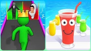 Juice Run 3D Vs Giant Rush 3D Gameplay🛑⚫️🟣 Satisfying Big Levels Android iOS Gameplay GYT5 [upl. by Mclain525]