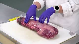 Portioning Beef Tenderloin [upl. by Adelice448]