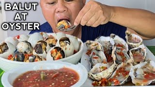 BALUT AT OYSTER  PHILIPPINES EXOTIC FOOD  MUKBANG PHILIPPINES  TOL BULOY MUKBANG [upl. by Kciredorb]