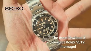 Seiko SKX023 mod to Rolex Submariner 5512 1960s Vintage [upl. by Santiago]