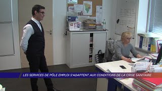 Yvelines  Les services de Pôle emploi sadaptent au contexte de la crise sanitaire [upl. by Jaclin951]