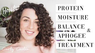 Protein Moisture Balance amp Aphogee Protein Treatment  Curly Cailin [upl. by Nnaoj]