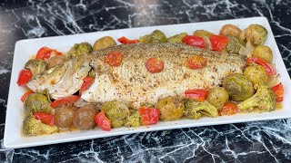 La meilleure marinade pour un poisson cuit au four et ses petits légumes 🐟👩🏻‍🍳 [upl. by Leicester245]