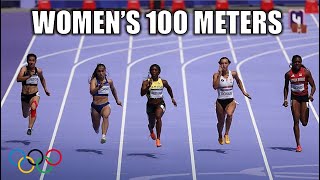 ShellyAnn FraserPryce amp ShaCarri Richardson THROW DOWN In Womens 100 Meters  2024 Olympics [upl. by Ellennod]