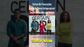 Certain Dri Prescription Strength Clinical Antiperspirant Deodorant for Men and Women [upl. by Marte]