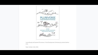 Pluriversal Design SIG Book Club 3 Pluriverse A PostDevelopment Dictionary [upl. by Ahsiket872]